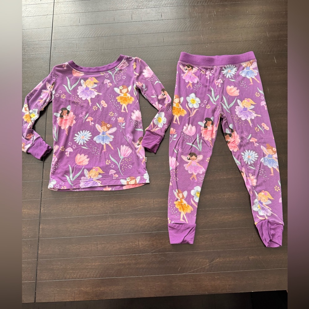 Little Sleepies Garden Fairies 🧚 Size 18-24 months LS PJs